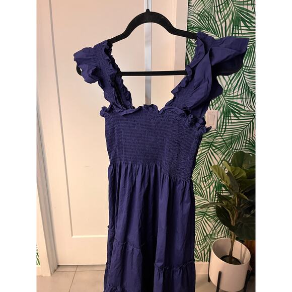 Hill House Home Women's Blue Square Neck The Ellie Nap Dress Size Small - Picture 3 of 10